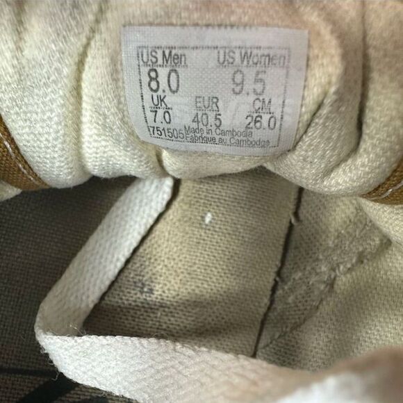 Vans Sz 8 Men's Yellow Low Top Lace Up Sneakers - Picture 7 of 8